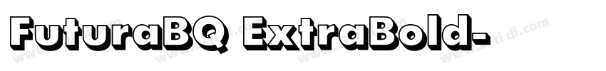 FuturaBQ ExtraBold字体转换